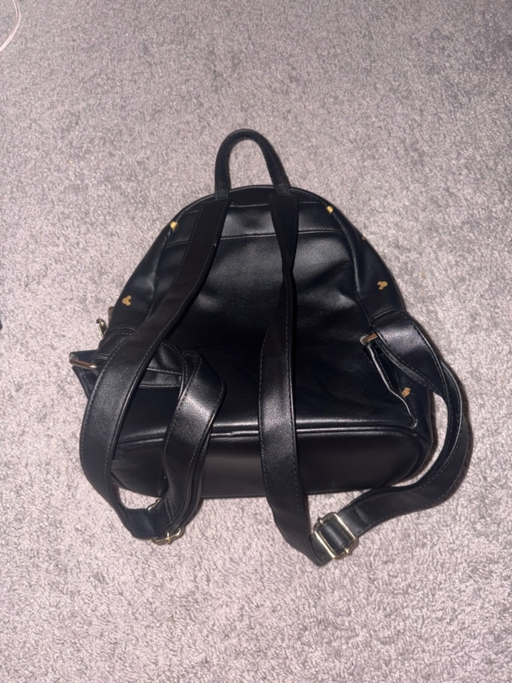 Disney Black Loungefly with Gold Mickey Accents - Picture 2 of 4